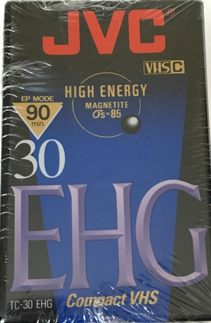 JVC TC-30 EHG VHS-C 4-Pack Camcorder Tapes