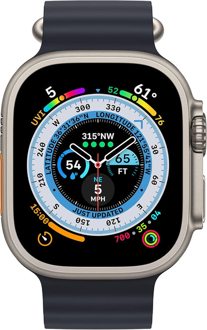Apple Watch Ultra Titanium Midnight Ocean Band Renewed
