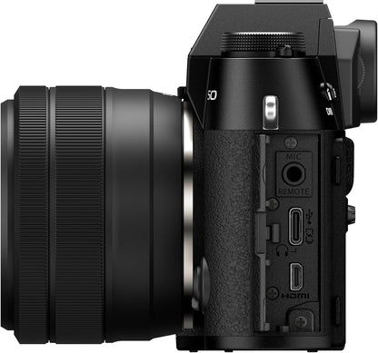 Fujifilm 16828777 X-T50 Black Mirrorless Camera with 15-45mm Lens