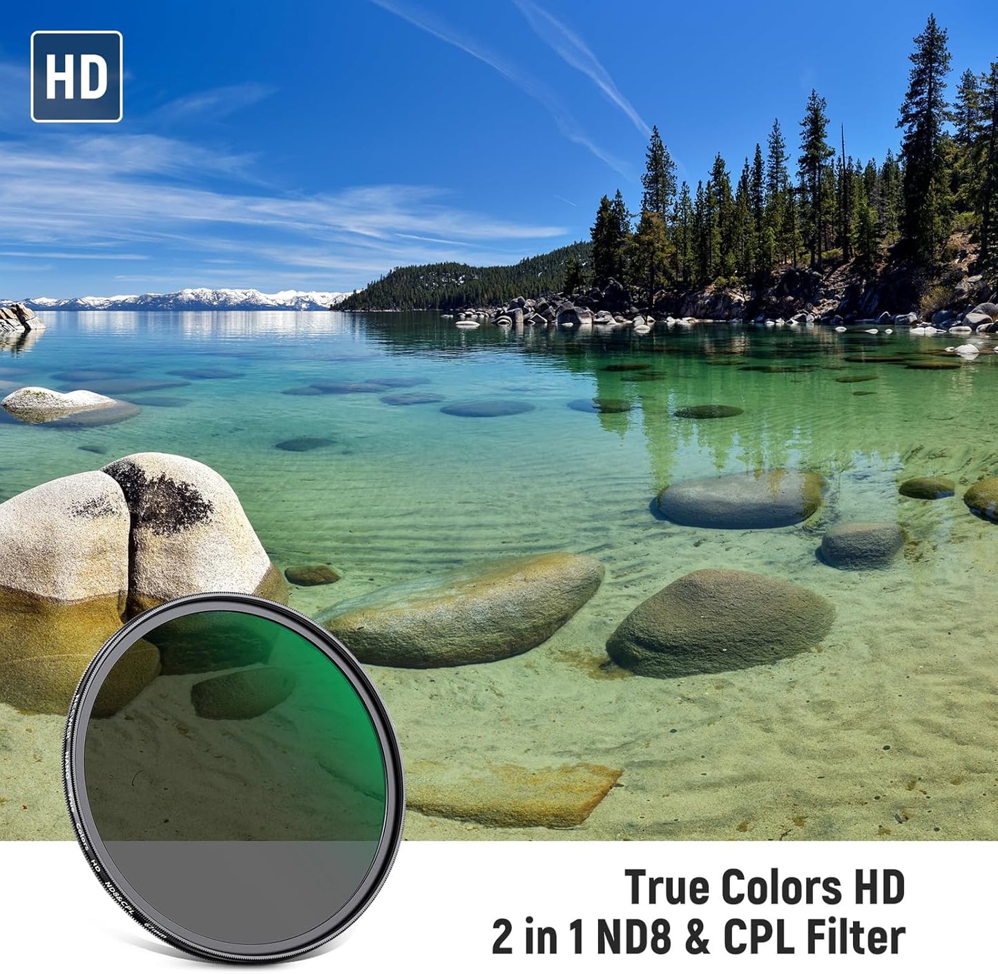 Neewer NW-S SERIES 67mm CPL ND8 Filter: True Color, Nano Coated