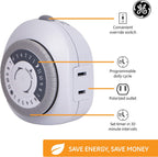 GE 15152 - 24-Hour Indoor Mechanical Outlet Timer