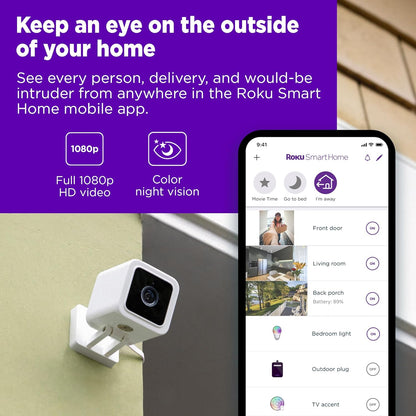 Roku CW20005 Outdoor Wired Home Security Camera