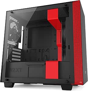 NZXT CA-H400B-BR H400 MicroATX Gaming Case Black/Red — main product image