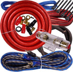Gravity BGR-KIT4-PK2-RED-2500W 4 Gauge Amp Installation Kit, Red