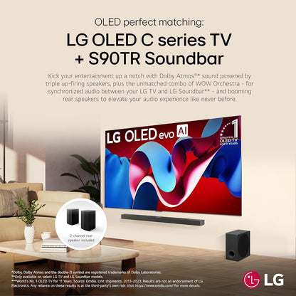 LG S90TR 7.1.3 Channel Soundbar Wireless Dolby Atmos 2024
