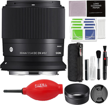 Sigma 302972 30mm f/1.4 RF Mount Lens Bundle