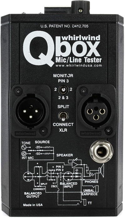 Whirlwind QBOX - Audio Line Tester