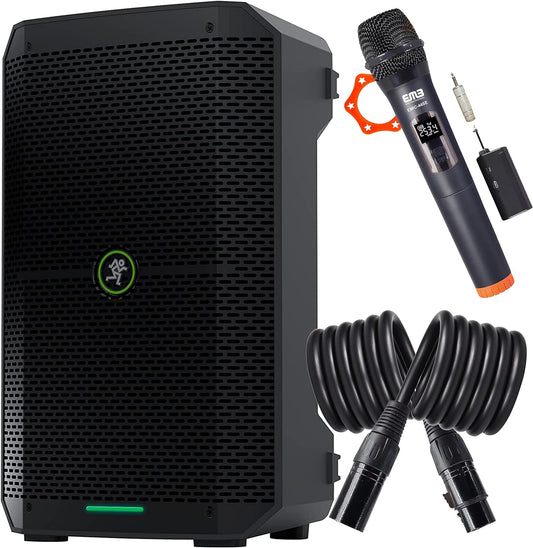 Mackie THUMPGOPK1 Thump GO 8" Battery-Powered Loudspeaker Mic Bundle