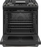 GE JGS760FPDS Profile 5.6 Cu. Ft. Slide-In Gas Range with Air Fry