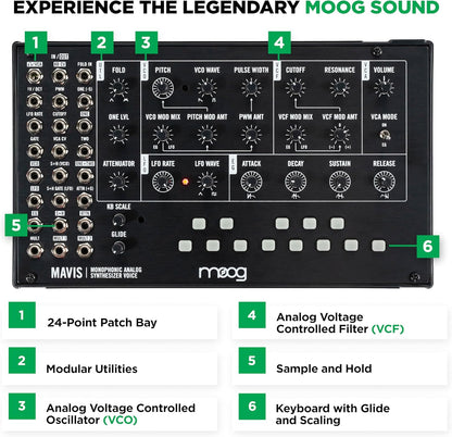 Moog MOD-WK-MAVIS-U Mavis Analog Synthesizer Kit with Keyboard