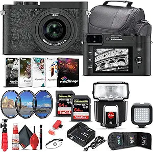 Leica Q2 Monochrom Digital Camera Bundle (19055) Black & White