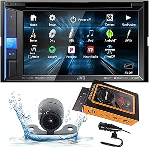 JVC KWV25BT Car Stereo Receiver Touchscreen Magnet Bundle