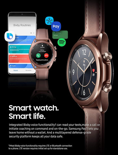 Samsung Galaxy Watch 3 (41mm, Mystic Bronze, Renewed)