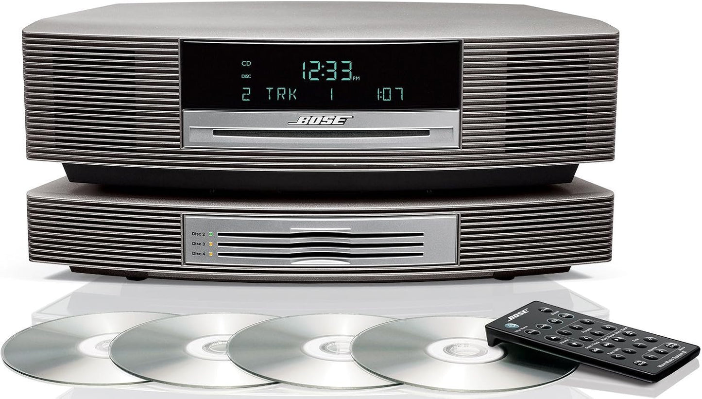 Bose Wave Music System Multi-CD Changer - Titanium Silver (Renewed)