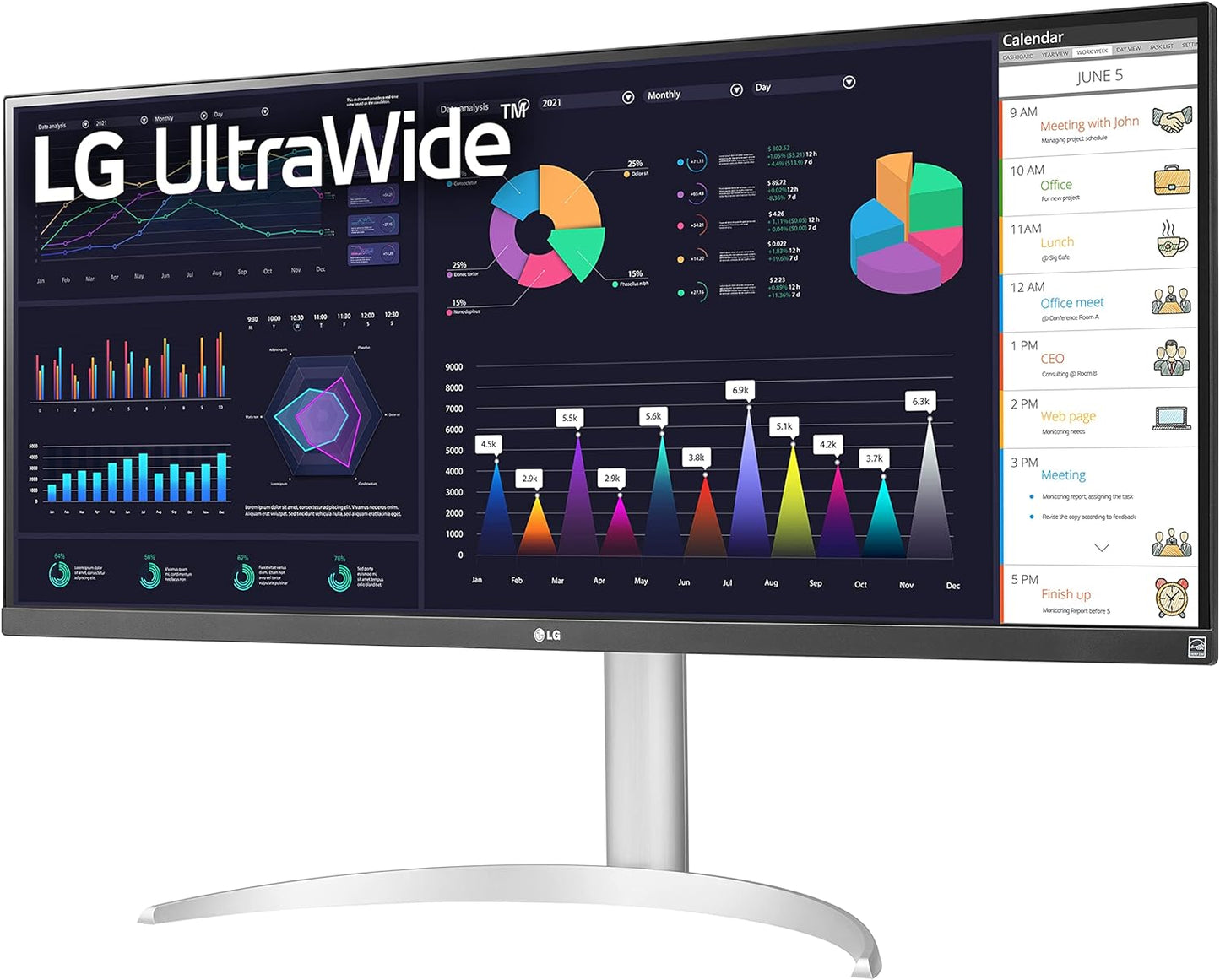 LG 34WQ650-W.AUS 34 Inch UltraWide 100Hz Monitor