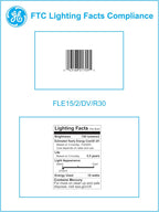 GE 21709 Energy Smart 15-Watt R30 CFL Floodlight