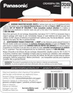 Panasonic CR2450PA/2BL 3V Lithium Coin Cell Battery 2-Pack