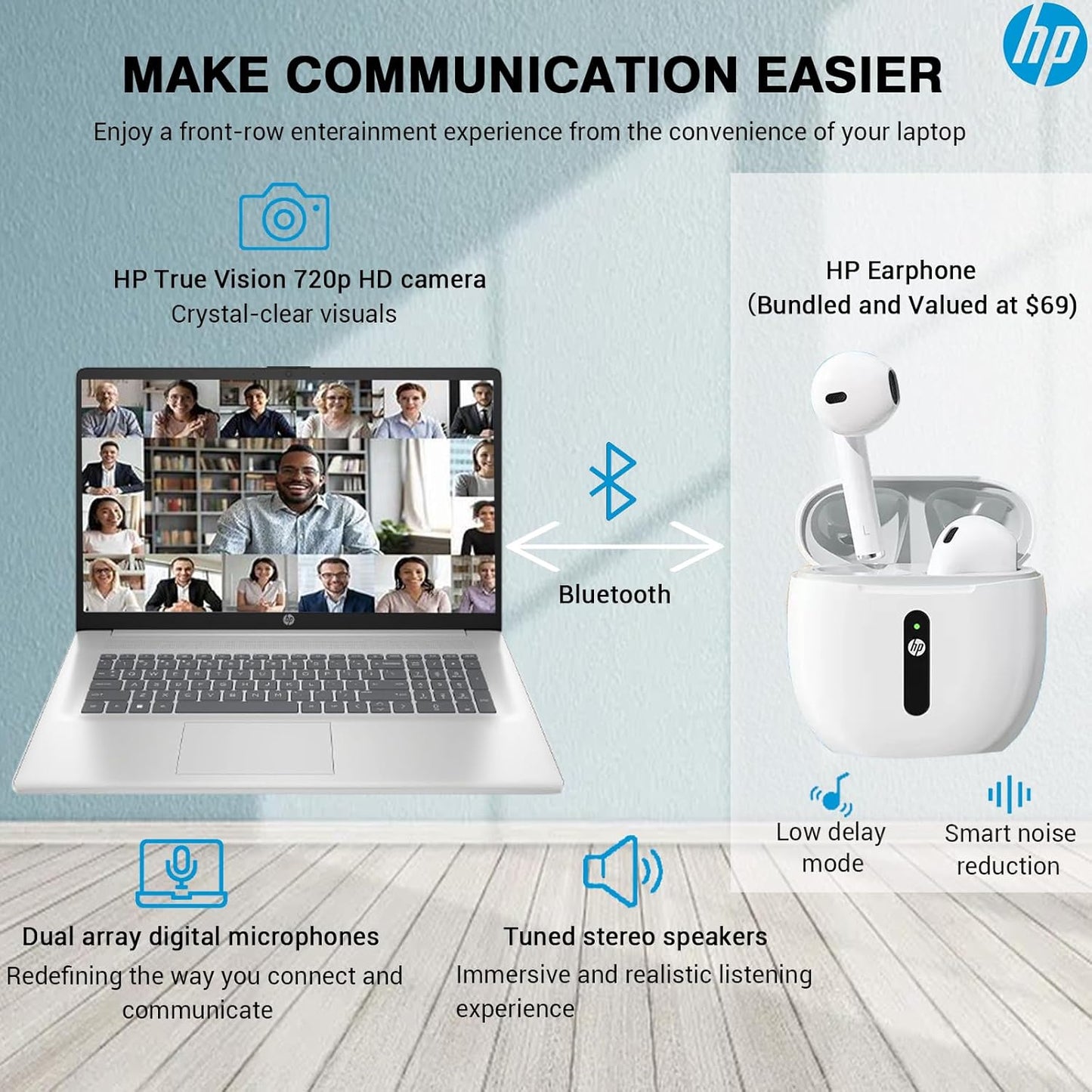 HP Essential 17 Touch i7 Laptop 64GB RAM 1TB SSD