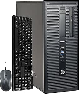 HP EliteDesk 800 G1 Tower PC i7 3.4GHz 16GB 256GB SSD Renewed