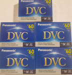 Panasonic AYDVM60EJ5P MiniDV Tapes 60 Minute 5-Pack