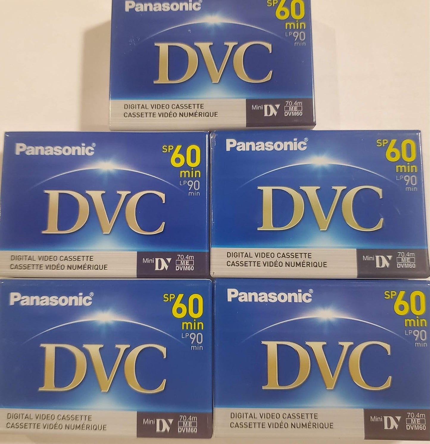Panasonic AYDVM60EJ5P MiniDV Tapes 60 Minute 5-Pack
