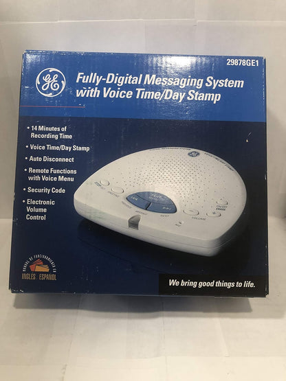 GE 29878GE1 Digital Answering Machine - 14 Minute Recording