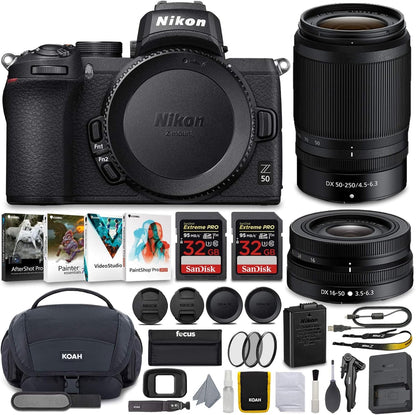 Nikon Z50 Mirrorless Camera Kit with 16-50mm & 50-250mm Lenses