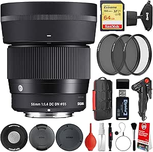 Sigma SIG351965K1 56mm f/1.4 Sony E-Mount Lens Kit