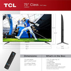TCL 75Q650F 75-Inch QLED 4K Fire Smart TV