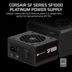 Corsair CP-9020257-NA SF1000 80+ Platinum ATX 3.0 SFX Power Supply