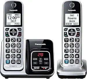Panasonic KX-TGD892S Cordless Phone 2-Handset Bluetooth Smart Block Renewed