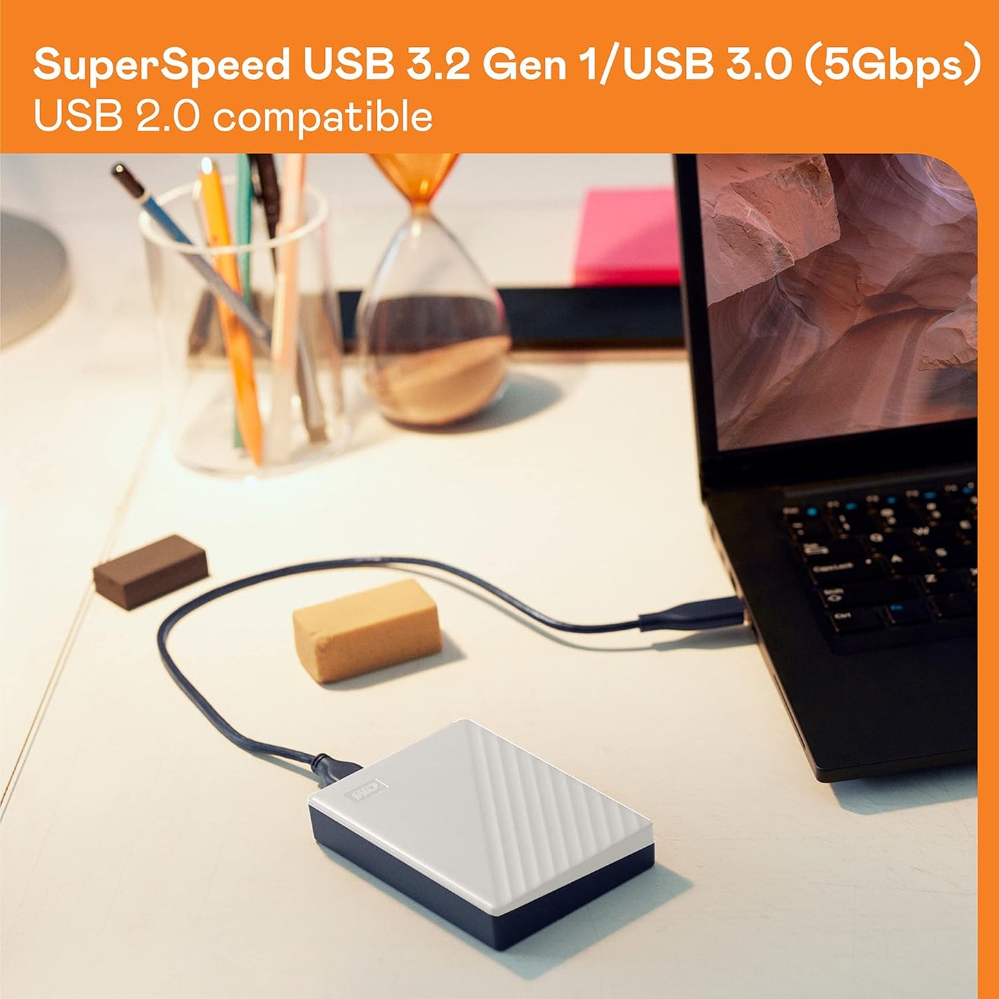 Western Digital WDBPKJ0050BWT-WESN 5TB My Passport White