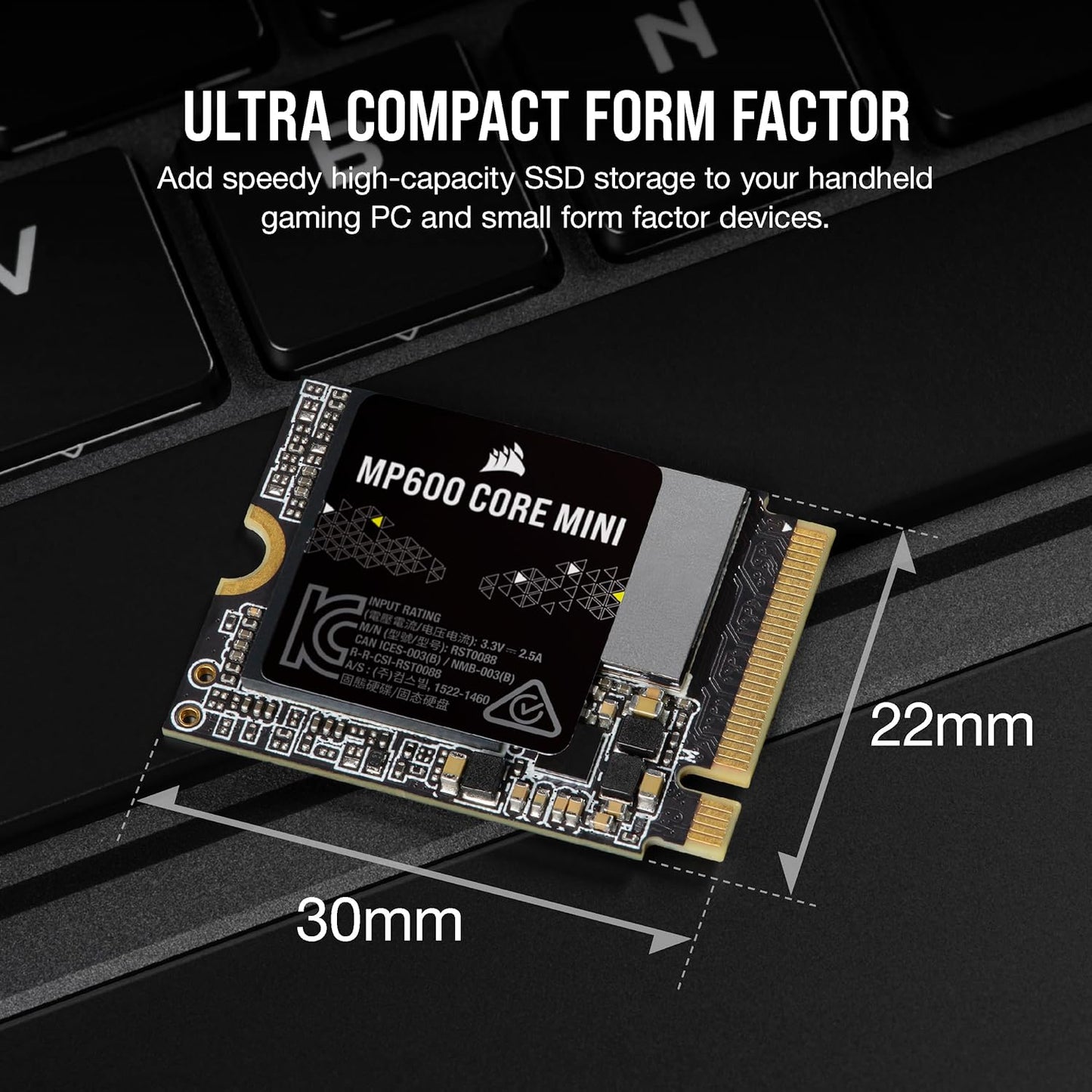 Corsair CSSD-F1000GBMP600CMN MP600 CORE Mini 1TB SSD