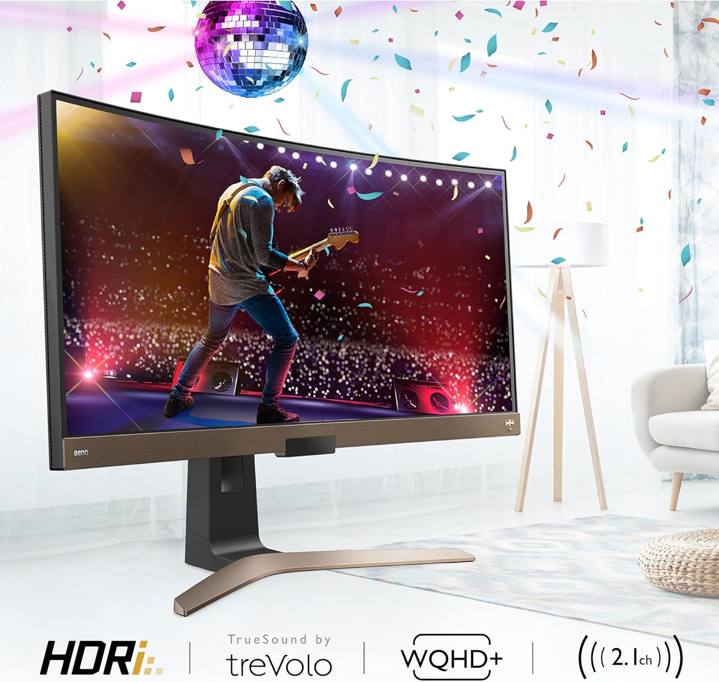 BenQ EW3880R 38" Curved Ultrawide Monitor WQHD HDRi