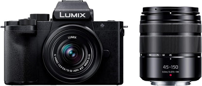 Panasonic LUMIX G100 4K Mirrorless Camera with 12-32mm & 45-150mm Lens Kit