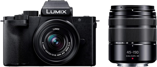Panasonic LUMIX G100 4K Mirrorless Camera with 12-32mm & 45-150mm Lens Kit