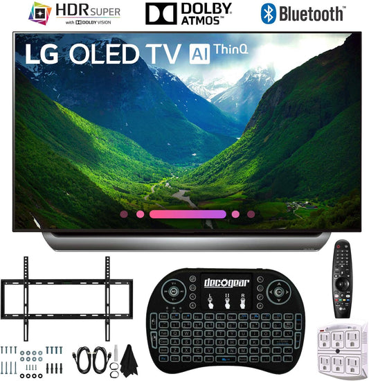 LG E20LGOLED55C8PUA 55" OLED 4K AI TV Bundle