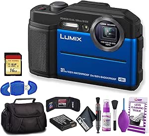 Panasonic DC-TS7A Lumix Waterproof 4K Digital Camera Bundle