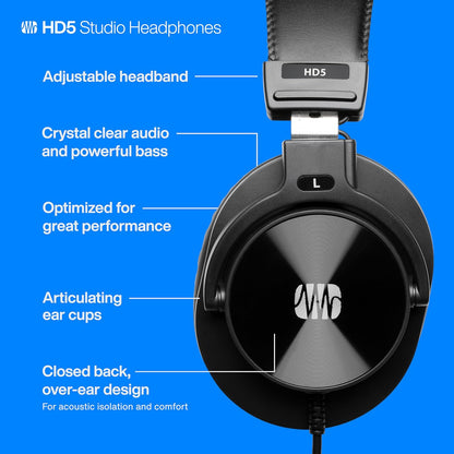 PreSonus HD5 Professional Studio Monitoring Headphones