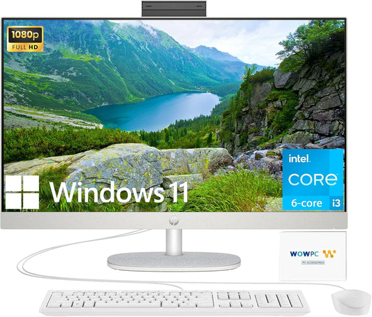 HP 27 All-in-One Desktop i3, 64GB RAM, 1TB SSD, FHD Display