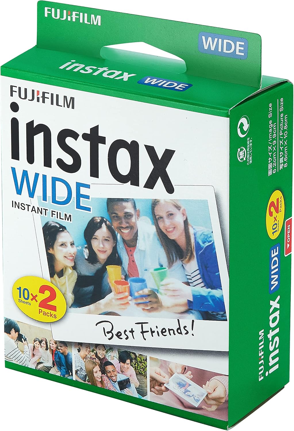 Fujifilm 5823793339 Instax Wide Instant Film 2-Pack