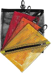 Vaultz VZ01211 Mesh Zipper Pouch Set - 4 Assorted Sizes