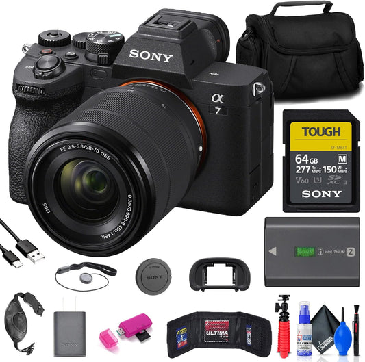 Sony ILCE-7M4K/B Alpha a7 IV Mirrorless Camera 28-70mm Bundle