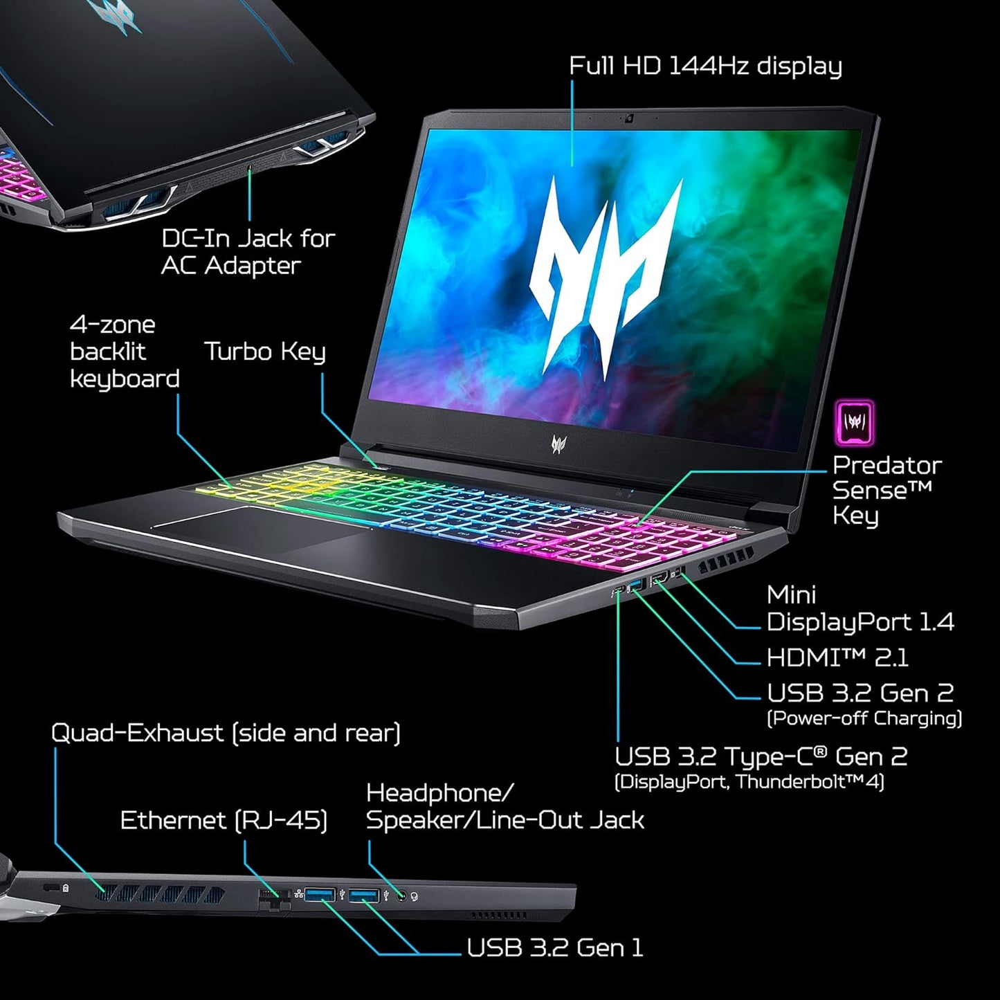 Acer Predator Helios 300 RTX 3060 Gaming Laptop