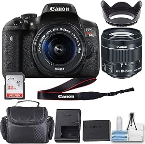 Canon T6i Rebel 18-55mm IS STM Lens Bundle