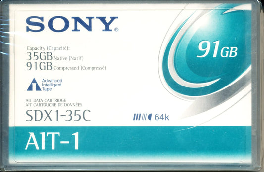 Sony SDX135C 35/91GB AIT-1 Data Tape Cartridge