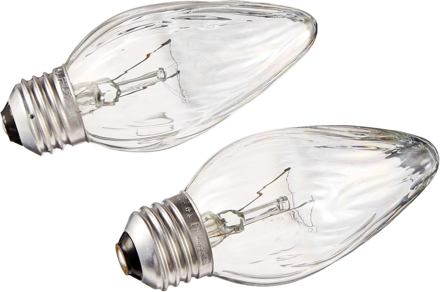 GE 75340 Incandescent Deco/Candle Clear Bulbs 2-Pack