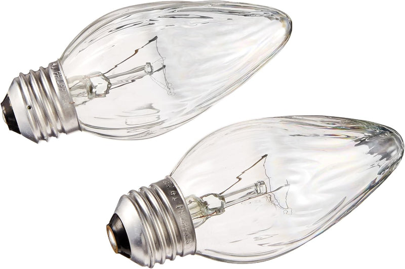 GE 75340 Incandescent Deco/Candle Clear Bulbs 2-Pack — main product image
