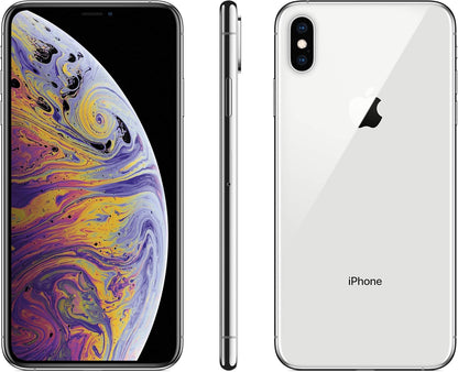 Apple iPhone XS Max 256GB Silver GSM Unlocked Renewed
