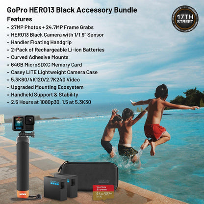 GoPro Hero13 Black Action Camera Accessory Bundle